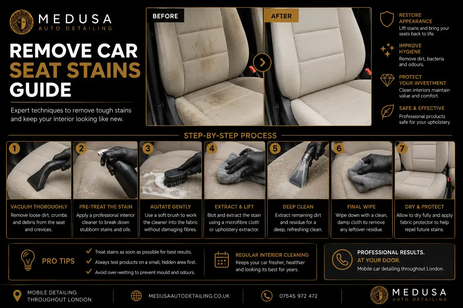 How to Remove Car Seat Stains Properly | Expert Guide